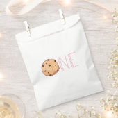 Milch und Kekse Rosa Geburtstagsfeier Geschenktütchen (Ausgeschnitten)