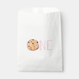 Milch und Kekse Rosa Geburtstagsfeier Geschenktütchen