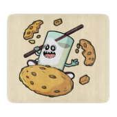 Milch und Kekse Showdown Schneidebrett (Vorderseite)
