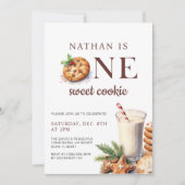 Milch und Kekse Weihnachten Einladung (Vorderseite)