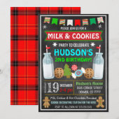 Milch und Kekse - Weihnachtseinladung Einladung (Vorne/Hinten)