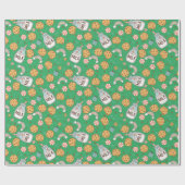 Milch und Kekse Weihnachtsmuster Geschenkpapier (Flach)