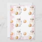 Milch und Kekse zum Geburtstag Dankeskarte (Rückseite)