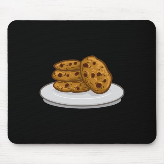 Milch- und Keksoutfit für Halloween-Cookie Mousepad (Vorne)