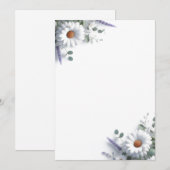 Milch und Lavendel Einladung (Vorne/Hinten)