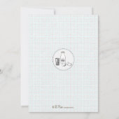 Milch-und Plätzchen-Babyparty-Einladung Einladung (Rückseite)