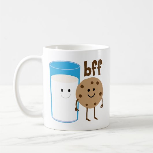 Milch und Plätzchen BESTE FREUNDIN Kaffeetasse (Links)