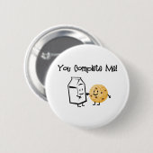 Milch und Plätzchen Button (Vorne & Hinten)