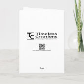 Milch und Schmetterlingskarte Karte (Rückseite)