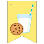 Milch- und Schokoladenkekse Wimpelkette (Erste Fahne)