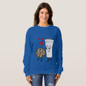 Milch-und Schokoladensplitter-Plätzchen Sweatshirt (Vorne ganz)