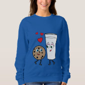 Milch-und Schokoladensplitter-Plätzchen Sweatshirt (Vorderseite)