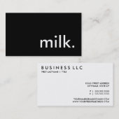 Milch. Visitenkarte (Vorne/Hinten)