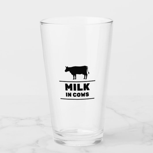 Milch von Kühen Glas (Vorderseite)