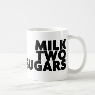MILCH ZWEI SUGAREN KAFFEETASSE