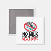 Milchallergie Magnet (Vorderseite/Rückseite)