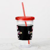 Milchallergie-Warnlabel Acryltrinkbecher (Links)