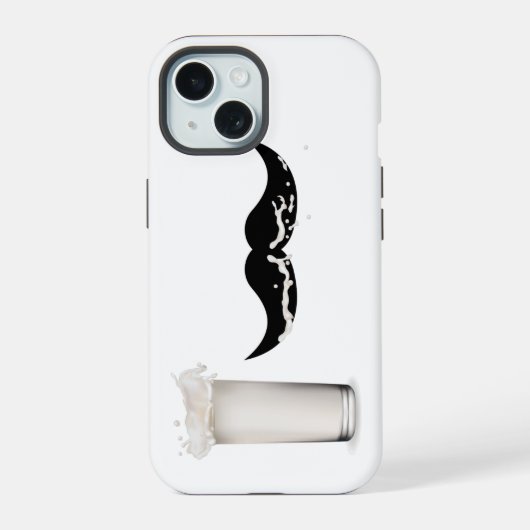 Milchbart iPhone 15 Hülle (Rückseite)