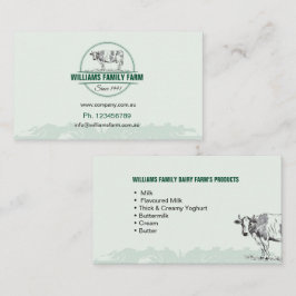 Milchbetriebe, Rinder, Landwirtschaft, Visitenkart Visitenkarte