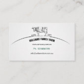 Milchbetriebe, Rinder, Landwirtschaft, Visitenkart Visitenkarte (Vorderseite)