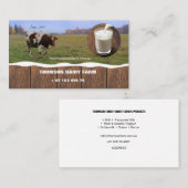 Milchbetriebe, Rinder, Landwirtschaft, Visitenkart Visitenkarte (Vorne/Hinten)