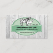 Milchbetriebe, Rinder, Landwirtschaft, Visitenkart Visitenkarte (Vorderseite)