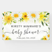 Milchdusche und gelbe Blumen Begrüßung Banner (Horizontal)