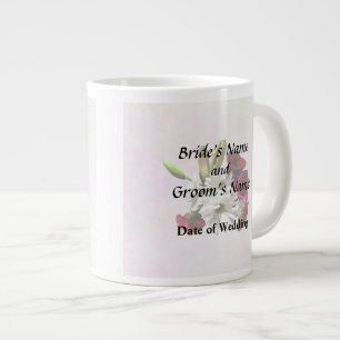 Milcherzeugnisse, Rose und Nelken-Hochzeitserzeugn Jumbo-Tasse