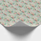 Milcherzeugnisse und Rose Geschenkpapier (Ecke)