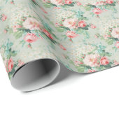 Milcherzeugnisse und Rose Geschenkpapier (Rolleneckpunkt)