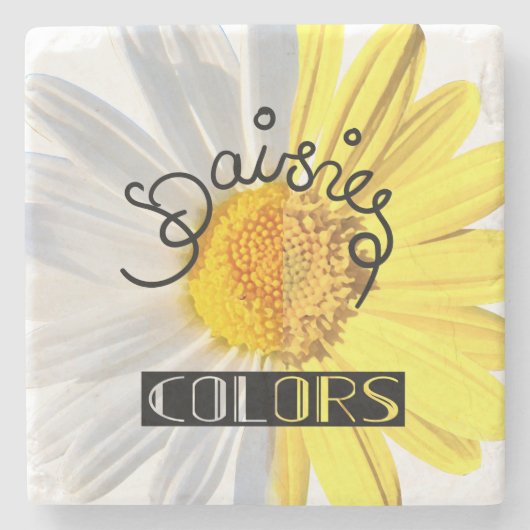 Milcherzeugnisse, weiß und gelb steinuntersetzer (Vorderseite)