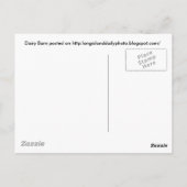 Milchfabrik auf Long Island Postkarte (Rückseite)