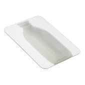 Milchflasche auf weißem Hintergrund Magnet (Rechte Seite)