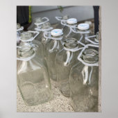 Milchflaschen Poster (Vorne)