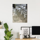 Milchflaschen Poster (Heimbüro)