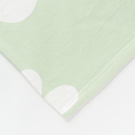 Milchflockendecke Fleecedecke (Ecke)