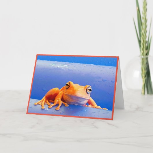 Milchfrösche Faltkarte Dankeskarte (Vorderseite)