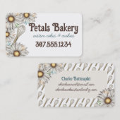 Milchgebäck Backwaren Hochzeit Kuchen Cookies Visitenkarte (Vorne/Hinten)