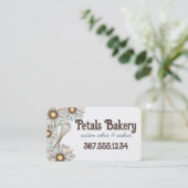 Milchgebäck Backwaren Hochzeit Kuchen Cookies Visitenkarte (Stehend Vorderseite)