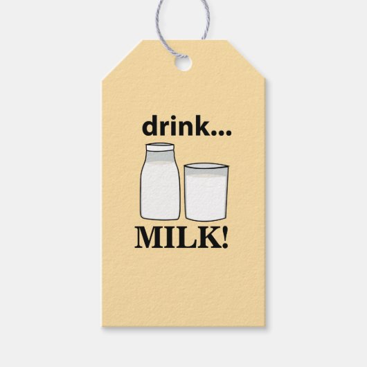 Milchgetränk Milch Geschenkanhänger (Vorderseite)