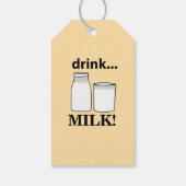 Milchgetränk Milch Geschenkanhänger (Rückseite)