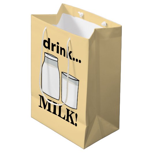 Milchgetränk Milch Mittlere Geschenktüte (Vorderseite Schrägansicht)