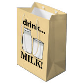 Milchgetränk Milch Mittlere Geschenktüte (Rückseite Schrägansicht)