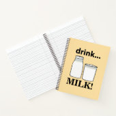 Milchgetränk Milch Notizblock (Innenseite)