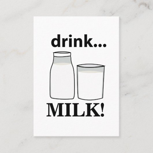 Milchgetränk Milch Visitenkarte (Vorderseite)