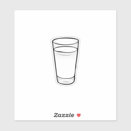 Milchglas Aufkleber (Blatt)