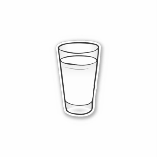 Milchglas Aufkleber (Vorderseite)