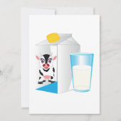 Milchglas Einladung (Vorderseite)