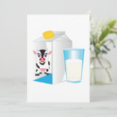 Milchglas Einladung (Stehend Vorderseite)