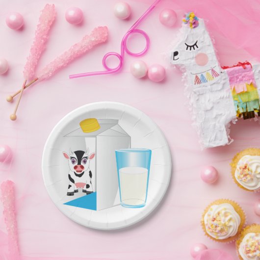 Milchglas Pappteller (Party)